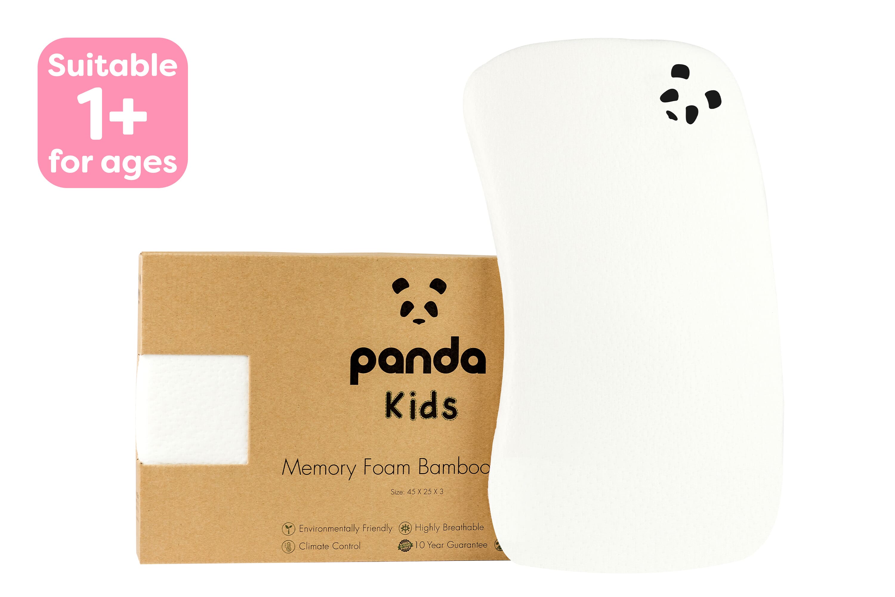 Panda® Baby Memory Foam Bamboo Pillow