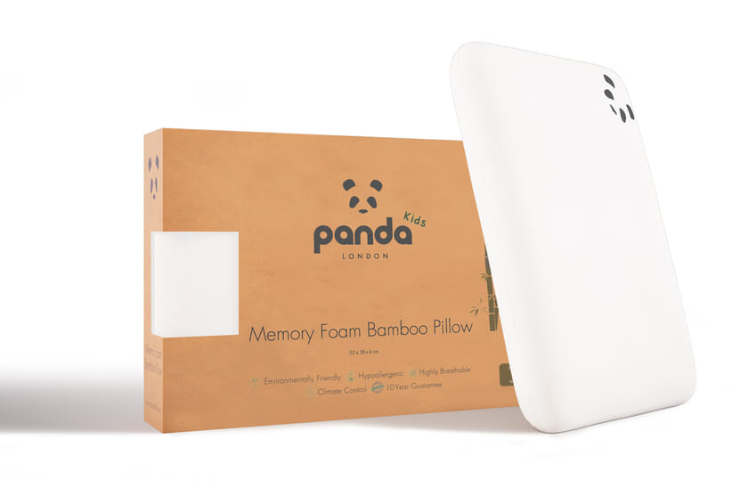 An image for Panda® Kids Memory Foam Bamboo Pillow