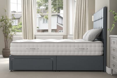 An image for Tuft & Springs™ Solace 2000 Extra Firm Mattress + Ottoman Divan Bed