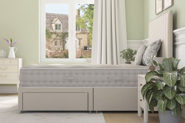 An image for Hypnos Wool Tranquility Mattress + Premium Divan Bed