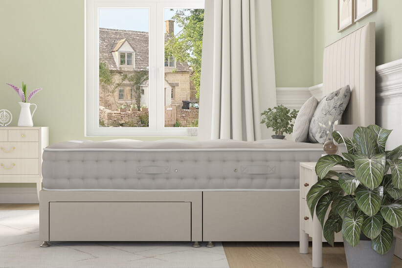 An image for Hypnos Wool Tranquility Mattress + Ottoman Divan Bed