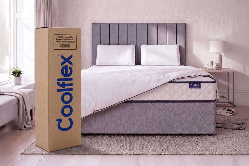 An image for Coolflex® Essentials Pocket Ortho Mattress + Ottoman Divan Bed