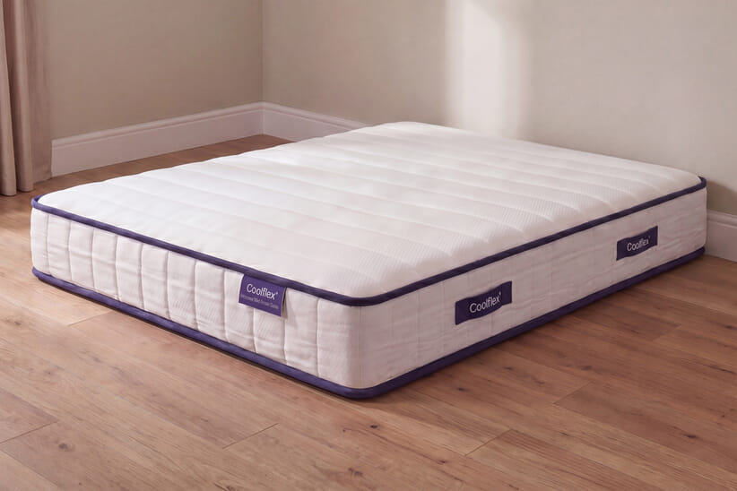 An image for Coolflex® Essentials Pocket Memory Hybrid Ortho Mattress + Ottoman Divan Bed