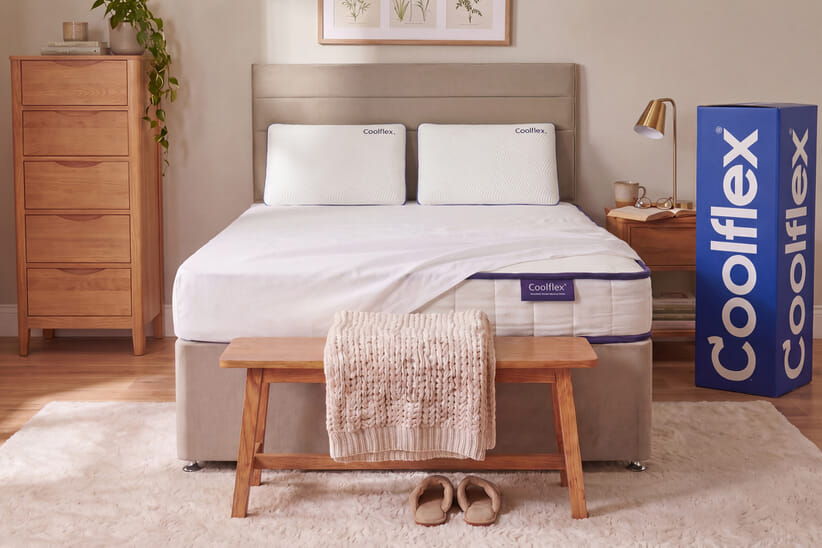 An image for Coolflex® Essentials Pocket Memory Hybrid Ortho Mattress + Ottoman Divan Bed