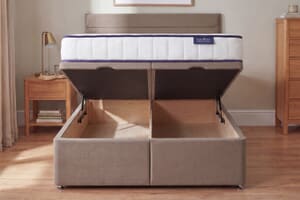 A product image for the Coolflex® Essentials Pocket Memory Hybrid Ortho Mattress + Ottoman Divan Bed