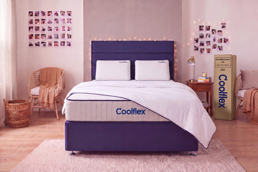 An image for Coolflex® Essentials Pocket Gel Hybrid Mattress + Ottoman Divan Bed