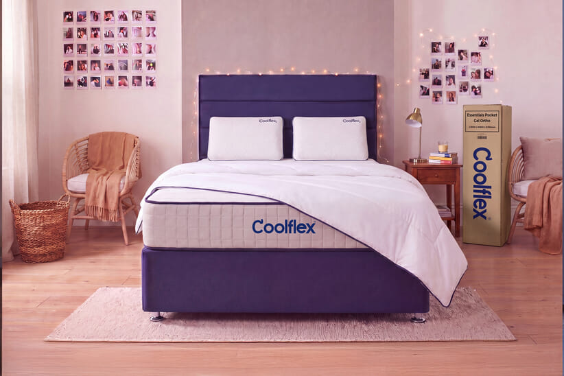 An image for Coolflex® Essentials Pocket Gel Ortho Hybrid Mattress + Ottoman Divan Bed