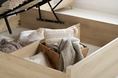An image for Herringford Wooden Ottoman Bed