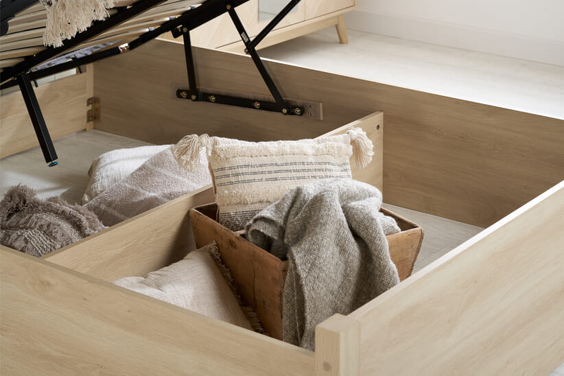 An image for Herringford Wooden Ottoman Bed