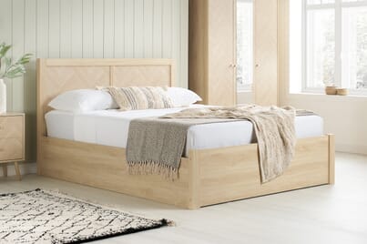 An image for Herringford Wooden Ottoman Bed