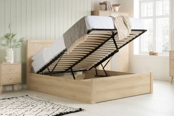 A product image for the Herringford Wooden Ottoman Bed