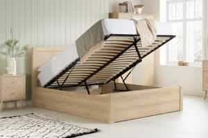 A product image for the Herringford Wooden Ottoman Bed