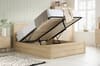 Herringford Light Oak Effect Ottoman Bed