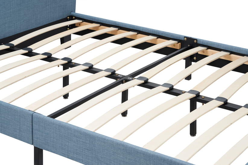 An image for Jacob Blue Upholstered Bed