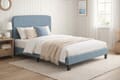 Jacob Blue Upholstered Bed