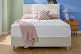 A product image for the Silentnight Miracoil Memory Cushion Top Mattress