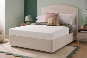 A product image for the Silentnight 3 Zone Memory Foam Mattress + Premium Divan Bed