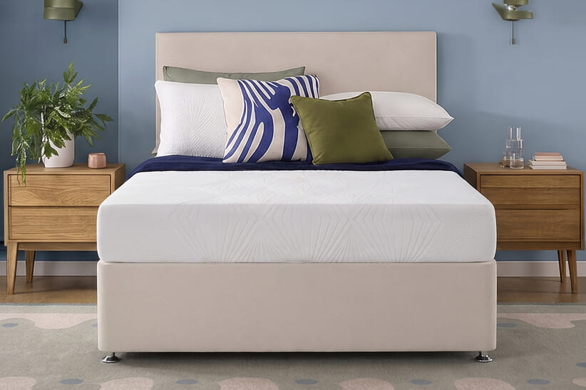 An image for Silentnight 7 Zone Memory Foam Mattress + Premium Divan Bed