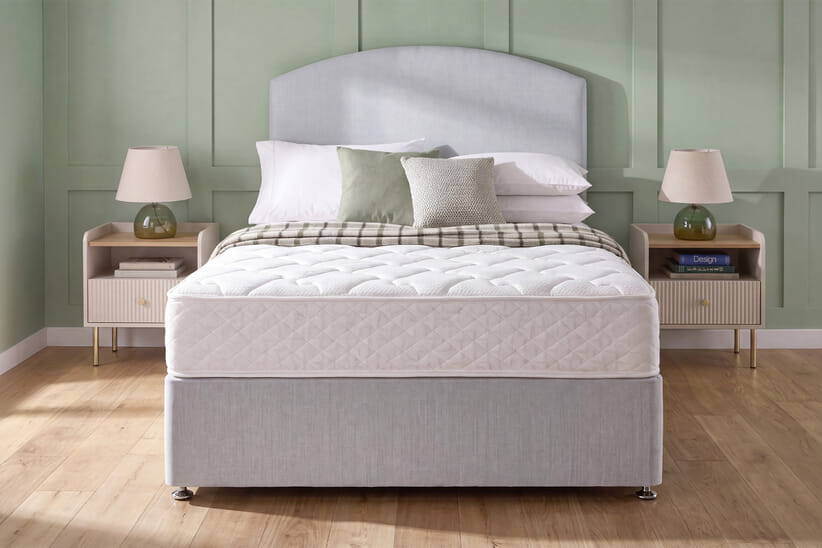 An image for Silentnight Double Sided Miracoil Mattress  + Premium Divan Bed