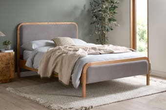 A product image for the Amaya Low Footend Oak Bed