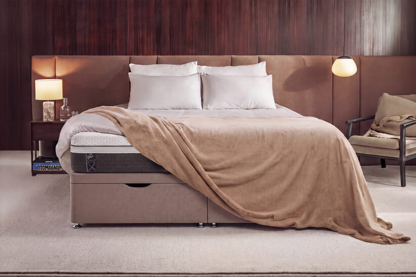 An image for Emma® Diamond Deluxe Spring Free Mattress + Ottoman Divan Bed
