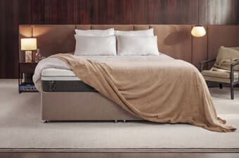 A product image for the Emma® Diamond Deluxe Spring Free Mattress + Premium Divan Bed