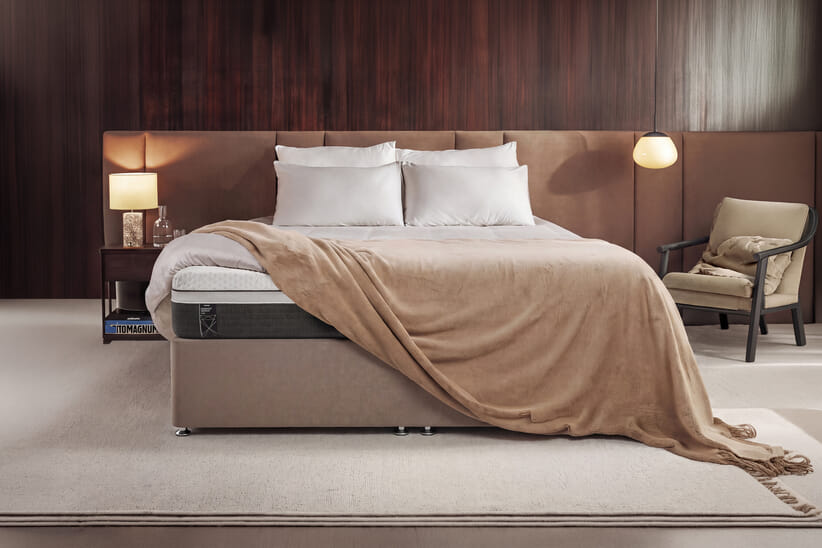 An image for Emma® Diamond Deluxe Spring Free Mattress + Premium Divan Bed