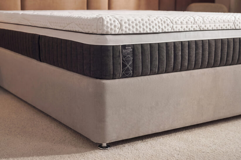 An image for Emma® Diamond Hybrid Deluxe Mattress  + Ottoman Divan Bed