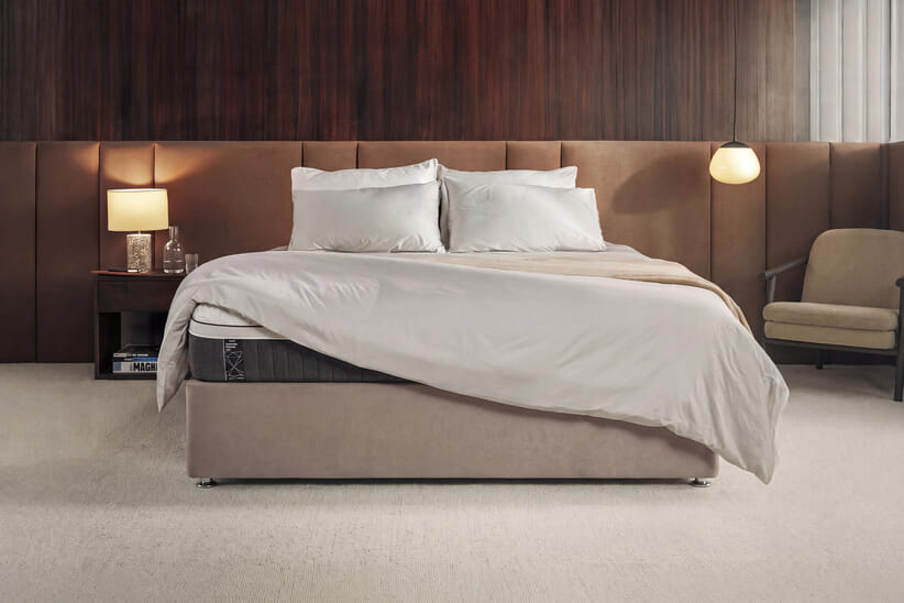 An image for Emma® Diamond Hybrid Deluxe Mattress + Premium Divan Bed