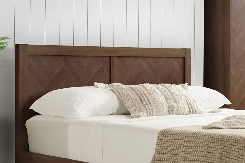 An image for Herringford Walnut Effect Ottoman Bed