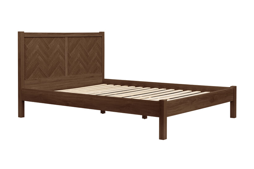 An image for Herringford Walnut Effect Wooden Bed