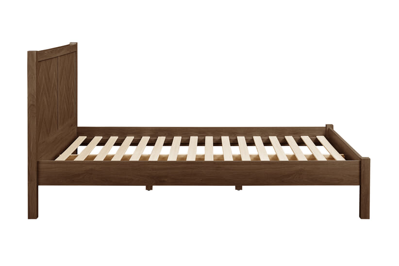 An image for Herringford Walnut Effect Wooden Bed