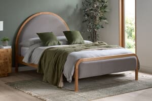 A product image for the Liana Curved Headboard Bed