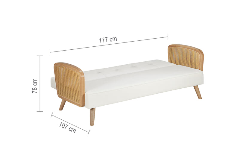 An image for Mila Rattan Sofa Bed