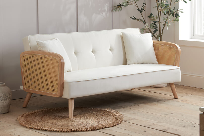 An image for Mila Rattan Sofa Bed