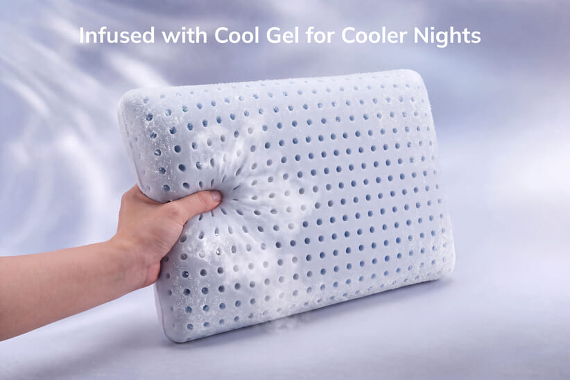 An image for MLILY® Cool Gel Memory Foam Pillow
