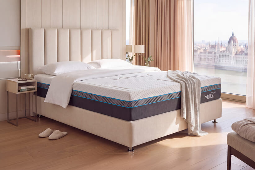 An image for MLILY®​ Glacier 2800 Cool Gel Hybrid Mattress + Premium Divan Bed