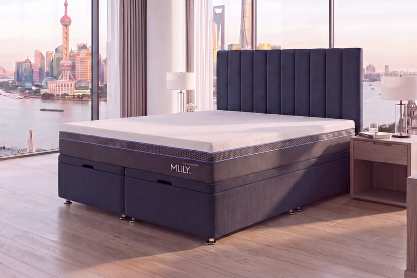 An image for MLILY®​ Summit Ortho 2800 Cool Gel Hybrid Mattress + Ottoman Divan Bed