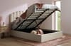 Monaco Beige Fabric Ottoman Bed