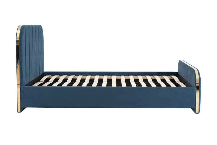 An image for Rowan Navy Blue Velvet Bed