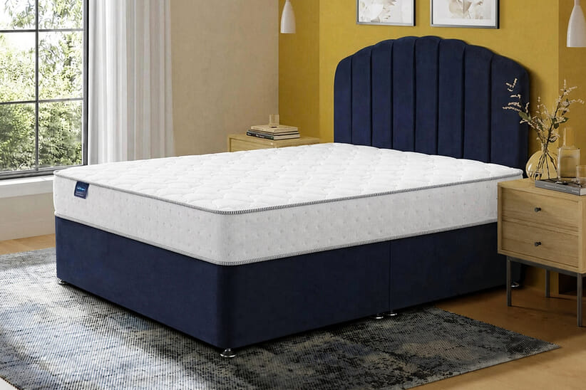 An image for Silentnight 1000 Mirapocket Memory Ortho Mattress + Premium Divan Bed