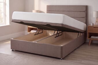 A product image for the Silentnight 3 Zone Memory Foam Mattress + Ottoman Divan Bed