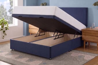 A product image for the Silentnight 7 Zone Memory Foam Mattress + Ottoman Divan Bed