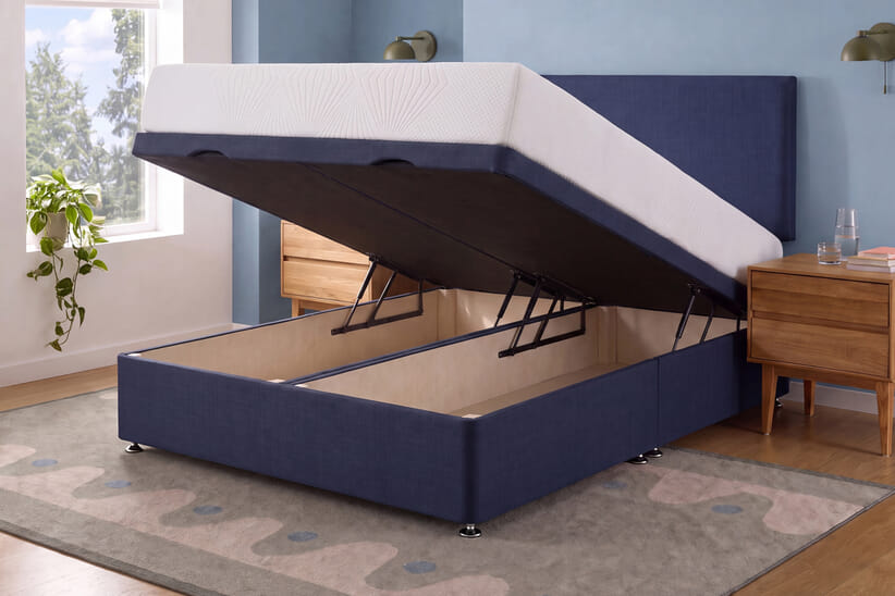 An image for Silentnight 7 Zone Memory Foam Mattress + Ottoman Divan Bed