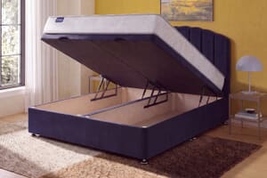 A product image for the Silentnight 800 Mirapocket Memory Ortho Mattress + Ottoman Divan Bed