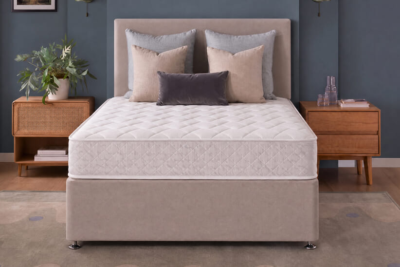 An image for Silentnight Cosy Comfort Rolled Mirapocket Mattress + Premium Divan Bed