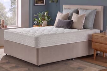 A product image for the Silentnight Cosy Comfort Rolled Mirapocket Mattress + Premium Divan Bed