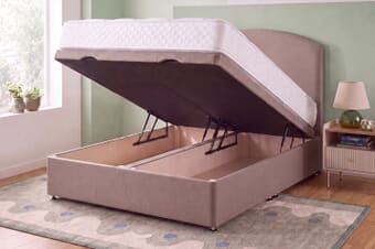 A product image for the Silentnight Miracoil Double Sided Mattress  + Ottoman Divan Bed