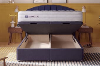 A product image for the Silentnight Sleep Right™ 2000 Mirapocket Memory Foam Mattress + Ottoman Divan Bed