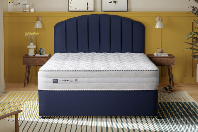 An image for Silentnight Sleep Right™ 2000 Mirapocket Memory Foam Mattress + Premium Divan Bed